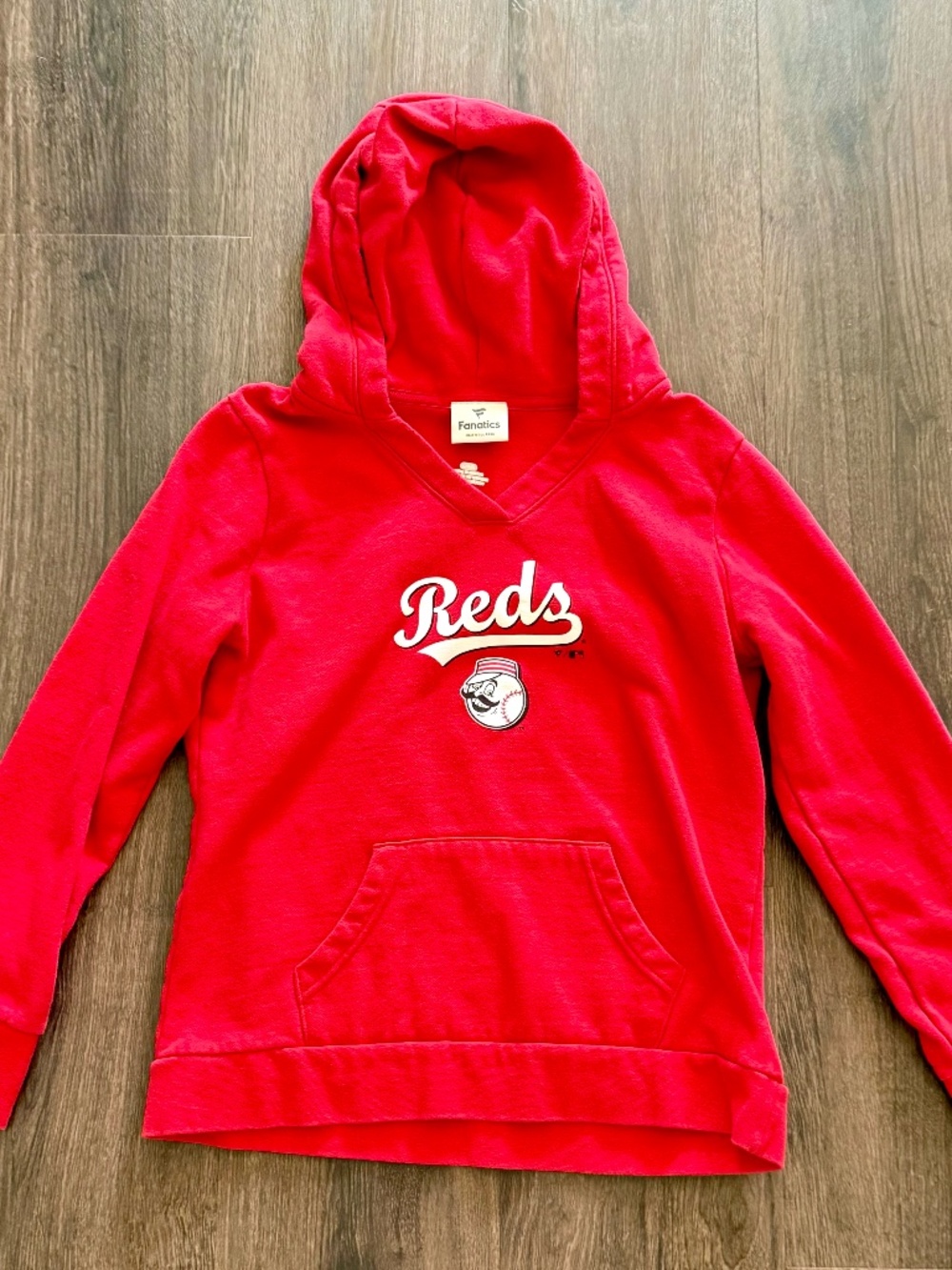 Fanatics Women's Cincinnati Reds MLB Hooded Sweatshirt - Red - Size Large